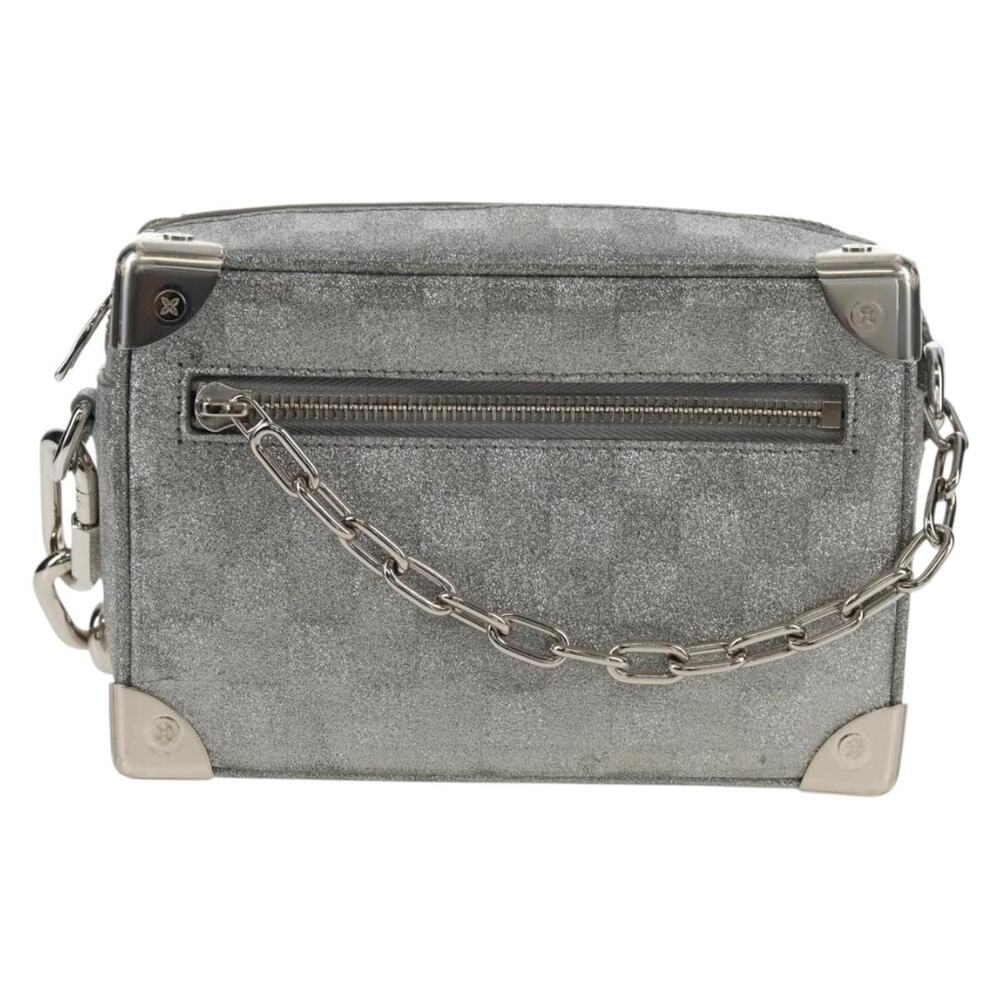 Louis Vuitton Damier Glitter Mini Soft Trunk Shoulder Bag Silver